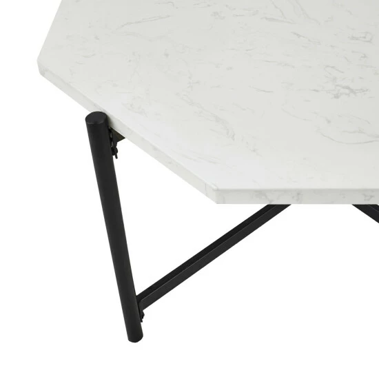 Best Pirce π₯ Elora White/ Black Coffee Table By Martha Stewart π₯° 5 Best Pirce π₯ Elora White/ Black Coffee Table By Martha Stewart π₯° - Image 5