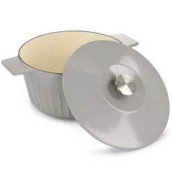 Top 10 ✔️ Martha Stewart Enameled Cast Iron 5 Quart Embossed Stripe Dutch Oven With Lid In Warm Grey 😉 -Martha Stewart Sales unnamed file 3151