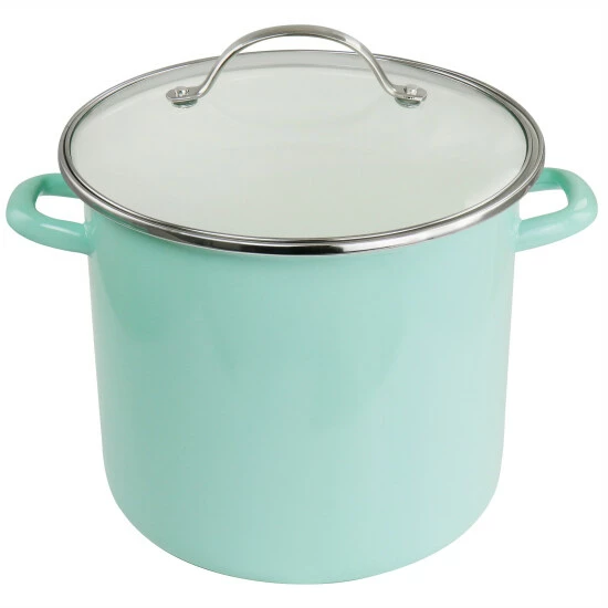 Flash Sale 👍 Martha Stewart 8 Quart Dual Stock Pot And Steamer Set In Aqua 😍 3 Flash Sale 👍 Martha Stewart 8 Quart Dual Stock Pot And Steamer Set In Aqua 😍 - Image 3