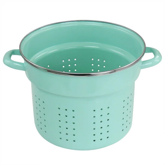 Flash Sale 👍 Martha Stewart 8 Quart Dual Stock Pot And Steamer Set In Aqua 😍 4 Flash Sale 👍 Martha Stewart 8 Quart Dual Stock Pot And Steamer Set In Aqua 😍 - Image 4