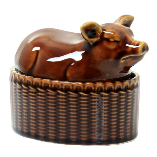 Buy ๐ Martha Stewart 6in Stoneware Sculpted Pig Covered Oval Baker In Brown ๐ 1 Buy ๐ Martha Stewart 6in Stoneware Sculpted Pig Covered Oval Baker In Brown ๐
