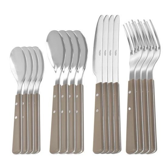Brand new ๐ฅ Martha Stewart Garden Cottage 16pc Stainless Steel Flatware Set- Taupe ๐ 2 Brand new ๐ฅ Martha Stewart Garden Cottage 16pc Stainless Steel Flatware Set- Taupe ๐ - Image 2
