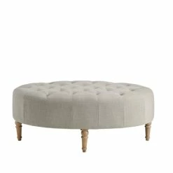Promo 🥰 Clara Accent Ottoman By Martha Stewart Linen 🌟 -Martha Stewart Sales unnamed file 320