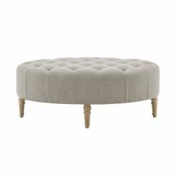 Promo 🥰 Clara Accent Ottoman By Martha Stewart Linen 🌟 -Martha Stewart Sales unnamed file 326