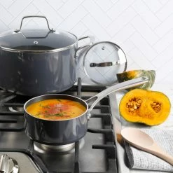 Deals 😉 Martha Stewart 10 Piece Aluminum Nonstick Enamel Cookware Set In Gray With Lids 💯 -Martha Stewart Sales unnamed file 3271