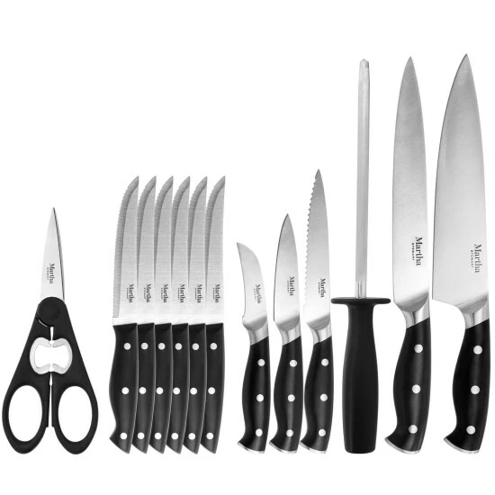 Top 10 π Martha Stewart Stainless Steel 14 Pc Cutlery And Knife Block Set Black - 14 Pc βοΈ 3 Top 10 π Martha Stewart Stainless Steel 14 Pc Cutlery And Knife Block Set Black - 14 Pc βοΈ - Image 3