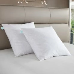 Budget 😍 Martha Stewart European Square 26 X 26 Inch Feather Pillows (Set Of 2) - White ⌛