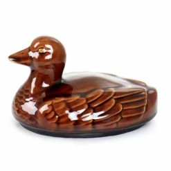 Outlet 😍 Martha Stewart 9in Stoneware Sculpted Goose Covered Oval Baker- Brown ⌛ -Martha Stewart Sales unnamed file 3296