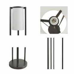 Outlet ❤️ Martha Stewart Charlton Floor Lamp With Glass Cylinder Shade - Dia.11" X 63"H 🛒 -Martha Stewart Sales unnamed file 3306