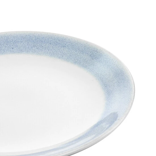 Discount ๐ Martha Stewart 11 Inch Stoneware Dinner Plate With Blue Rim ๐ 2 Discount ๐ Martha Stewart 11 Inch Stoneware Dinner Plate With Blue Rim ๐ - Image 2