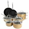 Deals ✔️ Martha Stewart 12 Piece Hard Anodized Nonstick Aluminum Cookware Set In Copper - 12 Piece Set ✨