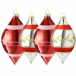 Cheapest 🥰 Martha Stewart Holiday Pointy Ball Ornament Set Of Four ✨