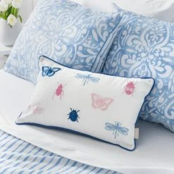 Brand new 🔔 Martha Stewart Ellie Bugs And Butterflies Dec Pillow Cover 😍 -Martha Stewart Sales unnamed file 3368