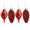 Wholesale 🛒 Martha Stewart Holiday Pointy Ball And Pinecone 4 Piece Ornaments - 4 Piece ⌛