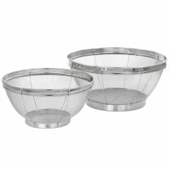 Coupon 💯 Martha Stewart Stainless Steel 2 Piece Strainer Set - Two Pieces 🛒