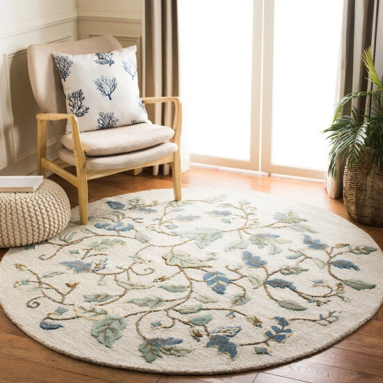 Wholesale ❤️ Martha Stewart By SAFAVIEH Autumn Woods Wool/Viscose Rug Persimmon Red 😉 8 Wholesale ❤️ Martha Stewart By SAFAVIEH Autumn Woods Wool/Viscose Rug Persimmon Red 😉 - Image 8