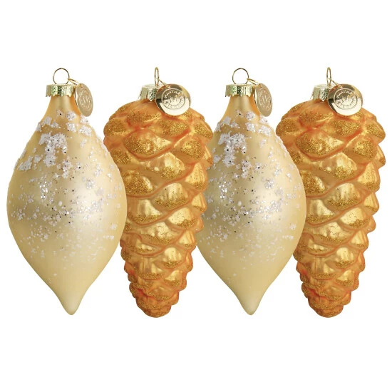 Hot Sale ๐ Martha Stewart Holiday Pointy Ball And Pinecone 4Pc Ornament Set Gold ๐ 1 Hot Sale ๐ Martha Stewart Holiday Pointy Ball And Pinecone 4Pc Ornament Set Gold ๐