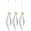 Wholesale 😉 Martha Stewart Holiday Double Pointed 3 Piece Ornament Set In Silver 🥰