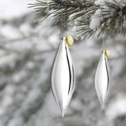 Wholesale 😉 Martha Stewart Holiday Double Pointed 3 Piece Ornament Set In Silver 🥰 -Martha Stewart Sales unnamed file 3434
