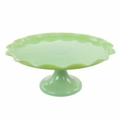 Cheapest 💯 Martha Stewart Jadeite Glass Cake Stand 🎉