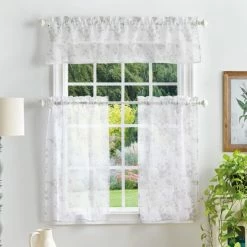 Cheap 😍 Martha Stewart Bellefield Floral Sheer Curtain Tier And Valance Set Aqua 🥰 12 Cheap 😍 Martha Stewart Bellefield Floral Sheer Curtain Tier And Valance Set Aqua 🥰 -Martha Stewart Sales unnamed file 3474