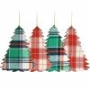 Cheapest 🎁 Martha Stewart Holiday Tree Ornament 4 Piece Set In Red And Green ⭐