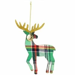 Promo 🎁 Martha Stewart Holiday Reindeer Ornament 4 Piece Set In Red And Green 🔔 -Martha Stewart Sales unnamed file 3490