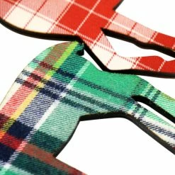 Promo 🎁 Martha Stewart Holiday Reindeer Ornament 4 Piece Set In Red And Green 🔔 -Martha Stewart Sales unnamed file 3492