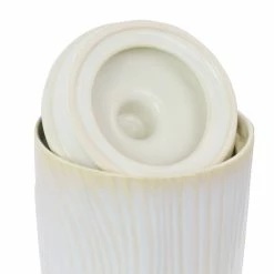 Discount ❤️ Martha Stewart 5 X 7.65in Stoneware Canister With Lid In Off White 😍 -Martha Stewart Sales unnamed file 3495