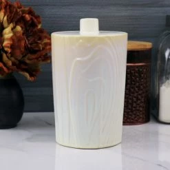 Discount ❤️ Martha Stewart 5 X 7.65in Stoneware Canister With Lid In Off White 😍 -Martha Stewart Sales unnamed file 3497