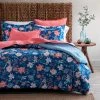 Budget 🔔 Martha Stewart Everyday Floral And Check Print 3 Piece Comforter Set 💯