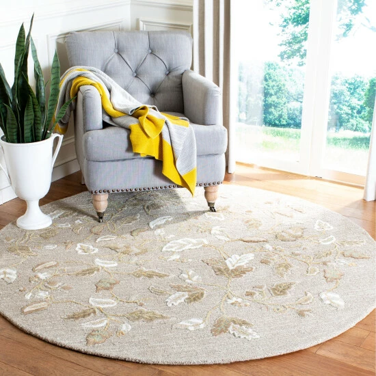 Wholesale ❤️ Martha Stewart By SAFAVIEH Autumn Woods Wool/Viscose Rug Persimmon Red 😉 9 Wholesale ❤️ Martha Stewart By SAFAVIEH Autumn Woods Wool/Viscose Rug Persimmon Red 😉 - Image 9