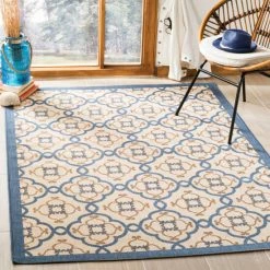 Hot Sale ⭐ Martha Stewart By SAFAVIEH Province Indoor/ Outdoor Waterproof Rug Azurite ⌛ -Martha Stewart Sales unnamed file 352