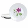 Best reviews of 😀 Martha Stewart Botanical Garden 4 Piece 8 Inch Fine Ceramic Dessert Plates In White With Assorted Designs ⭐