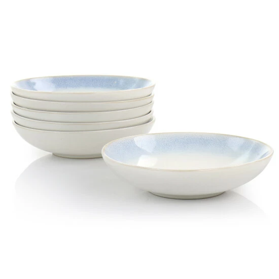 Discount ๐ฏ Martha Stewart Blue Rim 8.25 Inch 6 Piece Stoneware Dinner Bowl Set ๐ 6 Discount ๐ฏ Martha Stewart Blue Rim 8.25 Inch 6 Piece Stoneware Dinner Bowl Set ๐ - Image 6
