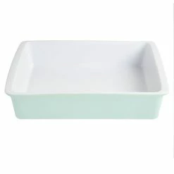 Budget 🎉 Martha Stewart 11.25 Inch X 8 Inch Stoneware Baker In Turquoise ⌛