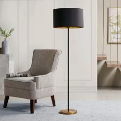 Cheap 🔥 Hunts Gold/ Black Floor Lamp By Martha Stewart 🤩