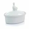 Top 10 ⌛ Martha Stewart 5.7 Inch Oval Ceramic Goose Container With Lid In White - 8oz 😀