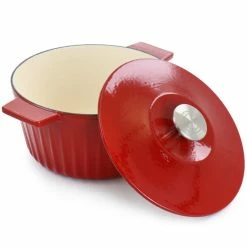 New 🎉 Martha Stewart 5qt Enameled Cast Iron Round Dutch Oven In Red 🎉 -Martha Stewart Sales unnamed file 3803