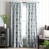Best Sale 👍 Martha Stewart Jakarta Back Tab Curtain Panel Pair Indigo 🔔