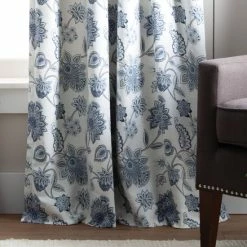 Best Sale 👍 Martha Stewart Jakarta Back Tab Curtain Panel Pair Indigo 🔔 -Martha Stewart Sales unnamed file 384
