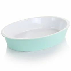 Brand new ✔️ Martha Stewart 13 Inch X 9.5 Inch Stoneware Oval Baker In Turquoise 👏 -Martha Stewart Sales unnamed file 3890