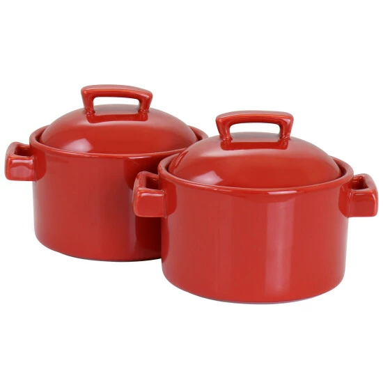 Cheap ๐ Martha Stewart 6 Inch Casserole And Lid 2 Piece Set In Red โญ 1 Cheap ๐ Martha Stewart 6 Inch Casserole And Lid 2 Piece Set In Red โญ