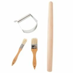 Best Sale 😉 Martha Stewart 4 Piece Wood And Stainless Steel Baking Gadget Set - 4 Pc 😍