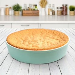 New ⌛ Martha Stewart Stoneware Pie Pan In Turquoise ✔️ -Martha Stewart Sales unnamed file 3963