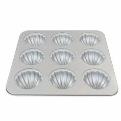 Buy 🥰 Martha Stewart 11 Inch 9-cup Carbon Steel Madeline Pan - Silver 😀