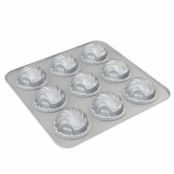 Buy 🥰 Martha Stewart 11 Inch 9-cup Carbon Steel Madeline Pan - Silver 😀 -Martha Stewart Sales unnamed file 3972