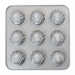 Buy 🥰 Martha Stewart 11 Inch 9-cup Carbon Steel Madeline Pan - Silver 😀 -Martha Stewart Sales unnamed file 3974