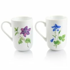 Coupon 🤩 Martha Stewart Botanical Garden 4Pc 14.5oz Ceramic Mug Set White ✔️ -Martha Stewart Sales unnamed file 3982