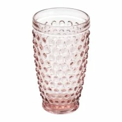 Cheap 💯 Martha Stewart 6 Piece Hobnail Handmade Glass Tumbler Set In Pink ⌛ -Martha Stewart Sales unnamed file 400